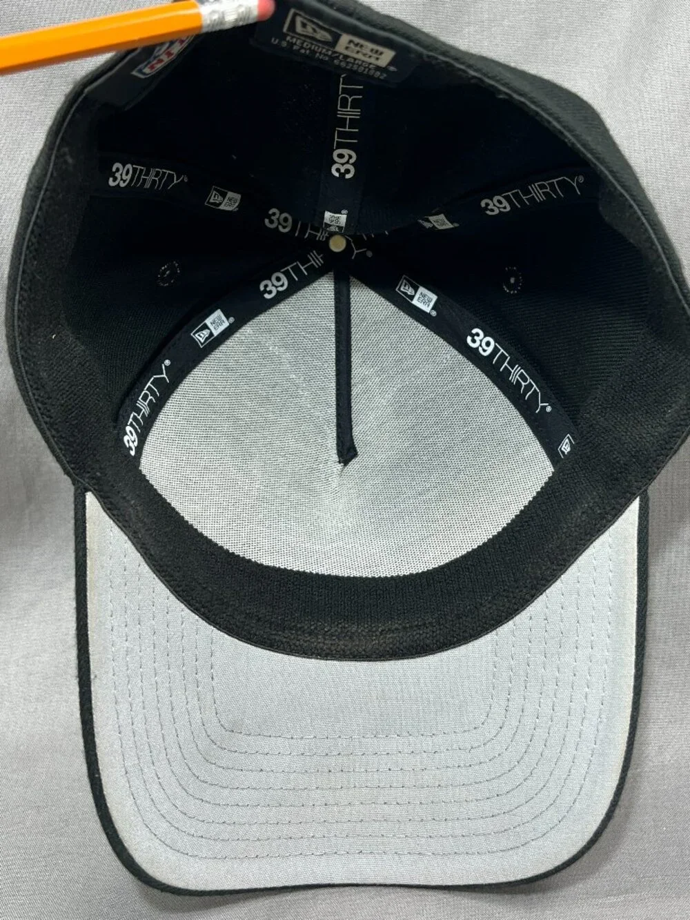 Minnesota Vikings New Era 39Thirty Flex M/L Hat Black Flawless Stripe Mens Cap